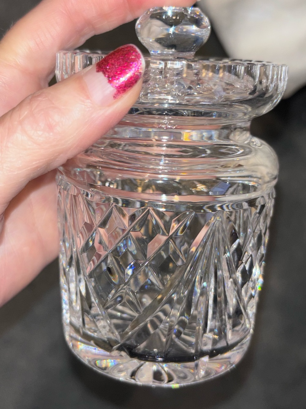 Waterford Crystal Lismore Honey/jam Jar